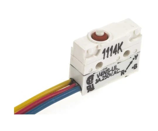 Saia-Burgess V4NSUL Plunger Microswitch SPDT-NO/NC (3A @ 250VAC,  1 bag (50pcs))