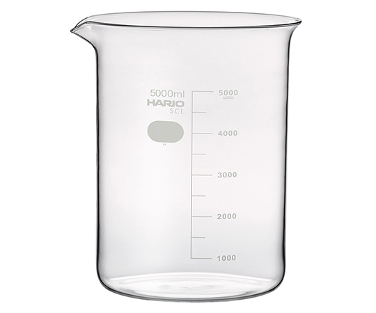 HARIO B-5L Beaker (With Standard Scale, 5000mL)