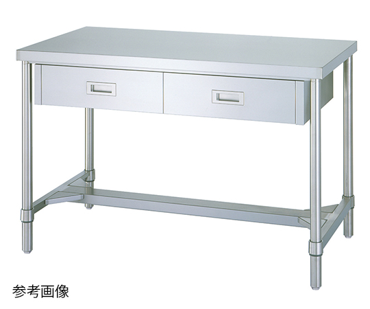 Bàn làm việc bằng thép không gỉ 600 x 900 x 800mm Shinko Co., Ltd WDH-9060 (Loại khung H)