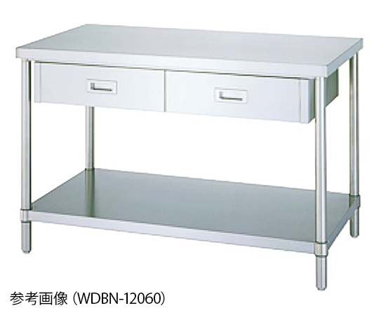 Shinko Co., Ltd WDBN-12060 Workbench With Drawers Plain Board Type 600 x 1200 x 800mm