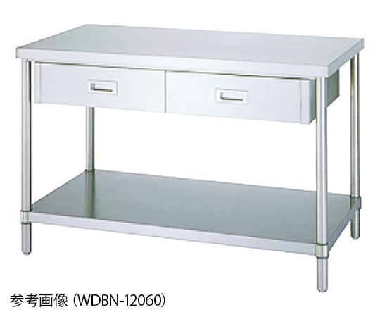 Shinko Co., Ltd WDBN-15060 Workbench With Drawers Plain Board Type 600 x 1500 x 800mm