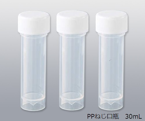 AS ONE 4-543-02 SC30 PP Screw-Top Bottle 30mL 400 Pieces