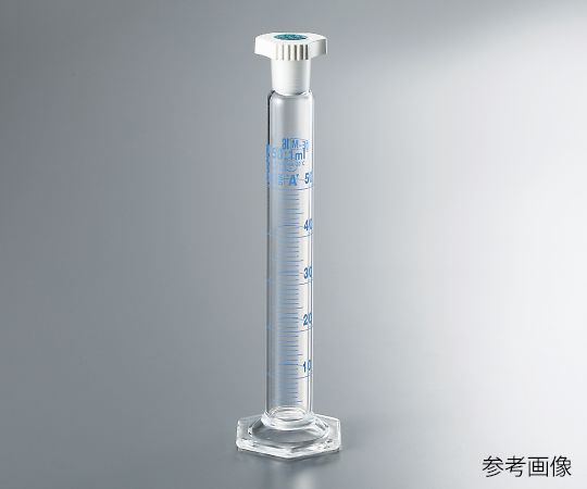 AS ONE 3-8266-04 CMS-500 Graduated Cylinder With Plug 500mL