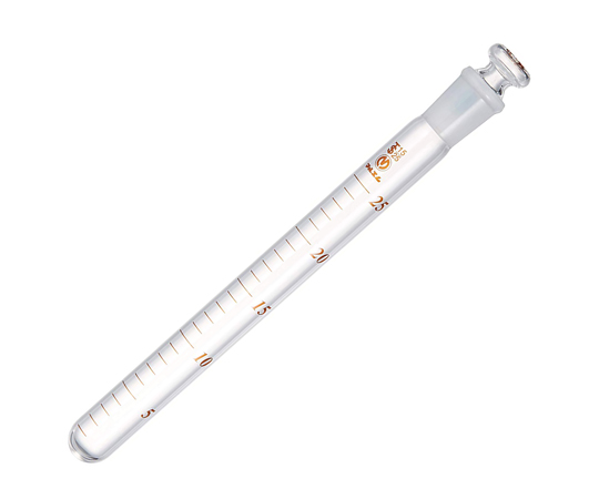 Maruemu Corporation S-25 Stoppered Test Tube, Centrifuge Tube (With Osmotic Baking Scale) 25mL Round-Bottom