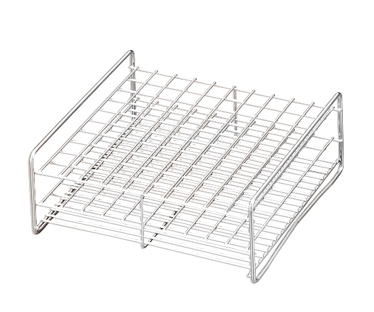 AS ONE 13100H Stainless Steel Test Tube Stand Array: 10 x 10 Size: 15mm 13‐100H