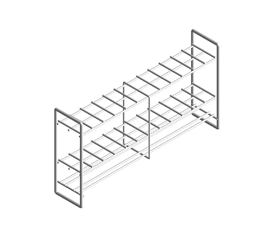 Giá đỡ ống nghiệm bằng thép không gỉ (2 x 12 Size: 20mm) AS ONE 2-9502-32 1824