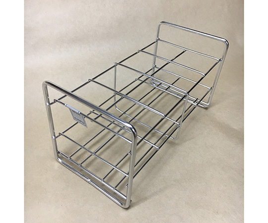 AS ONE 2-9502-62 408 Stainless Steel Test Tube Stand Array: 2 x 4 Size: 42mm