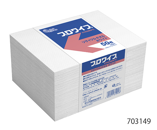 Elleair (DAIO PAPER CORPORATION) 703149 PROWIPE, Recycling Towel 405 x 315mm White Band