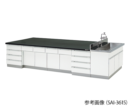 AS ONE 3-7769-02 SAI-3012 Central Laboratory Bench Wooden Type (3000 x 1200 x 800mm)