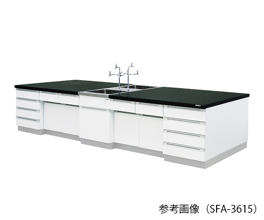 AS ONE 3-7771-03 SFA-3612 Central Laboratory Bench (Wooden Type) 3600 x 1200 x 800mm