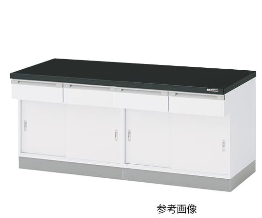 AS ONE 1-4898-24 SHA-2475R Side Laboratory Bench (Wooden Type, Sliding Door Type) 2400 x 750 x 800mm