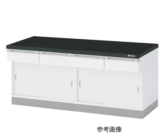 AS ONE 1-4898-25 SHA-3075R Side Laboratory Bench (Wooden Type, Sliding Door Type) 3000 x 750 x 800mm
