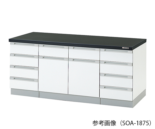 AS ONE 3-4183-12 SOA-2475 Side Laboratory Bench (Wooden Type) 2400 x 750 x 800mm