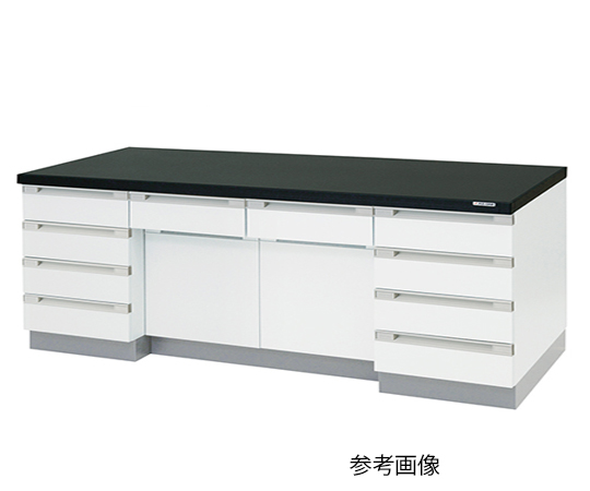 AS ONE 3-4185-12 SQA-2475 Side Laboratory Bench Wooden Type (2400 x 750 x 800mm)