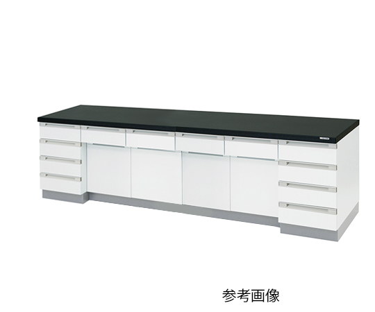 AS ONE 3-4185-13 SQA-3075 Side Laboratory Bench Wooden Type (3000 x 750 x 800mm)