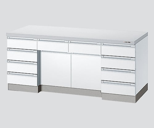 AS ONE 3-1280-12 AP1O-2407-W Side Laboratory Bench White, Wooden Type 2400 x 750 x 800