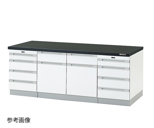 AS ONE 3-2005-22 SOA-2475SD Side Laboratory Bench (Wooden Type With Sliding Shelf) 2400 x 750 x 800mm