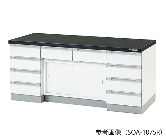 AS ONE 3-5830-43 SQA-3075R Side Laboratory Bench (Wooden Type, Sliding Door Type) 3000 x 750 x 800mm