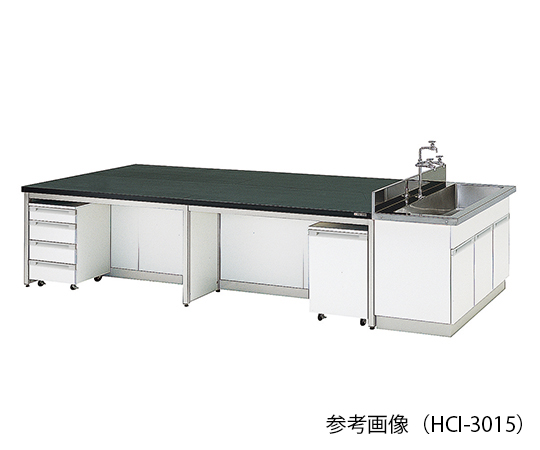 AS ONE 3-7922-02 HCI-3012 Central Laboratory Bench (Frame Type) 3000 x 1200 x 800mm