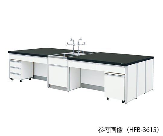 AS ONE 3-7858-04 HFB-4212 Central Laboratory Bench (Frame Type) 4200 x 1200 x 800mm