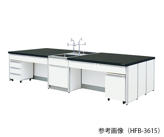 AS ONE 3-7859-02 HFB-3015 Central Laboratory Bench (Frame Type) 3000 x 1500 x 800mm