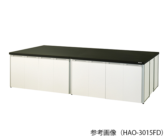 AS ONE 3-7739-01 HAO-1815FD Central Laboratory Bench (Frame Type With Folding Door) 1800 x 1500 x 800mm