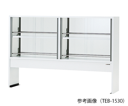 AS ONE 3-5781-12 TEB-1230 Reagent Shelf (Double-Sided Type With Glass Door) 1200 x 300 x 1000mm