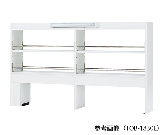 Kệ giá thuốc thử (loại 2 mặt, đèn LED, 300 x 1500 x 1070mm) AS ONE 3-4584-13 TOB-1530E