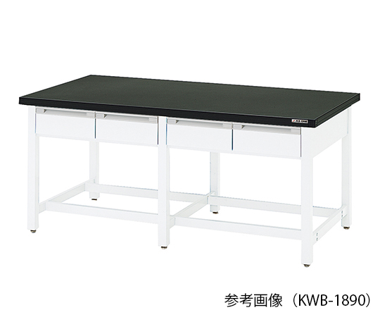 Bàn làm việc phòng thí nghiệm (900 x 1500 x 800mm, ngăn kéo 2 mặt) AS ONE 3-5808-12 KWB-1590