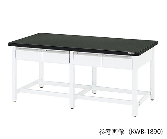 AS ONE 3-5808-14 KWB-2490 Workbench (Wood With Double-Sided Drawers) 2400 x 900 x 800mm