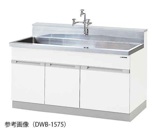 Chậu rửa bằng thép không gỉ (SUS304, 750 x 600 x 800/960mm) AS ONE 3-5786-11 DWB-675