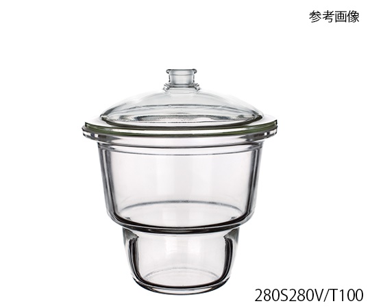 AS ONE 3-6011-23 280S280V/T200 Upper Mouth Desiccator (Valve Sold Separately) φ192mm