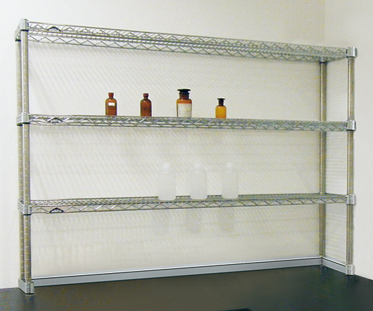 AS ONE 1-921-05 DTC-SS1800-1 Laboratory Bench Shelf Set (shelf board Load tolerance 250 kg / stage, 1800 x 307 x 1384mm)