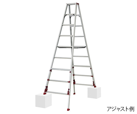 PiCa Corp SXJ-270 Stepladder With Adjustable Legs 756 to 813 x 1626 to 1815 x 2400 to 2710mm
