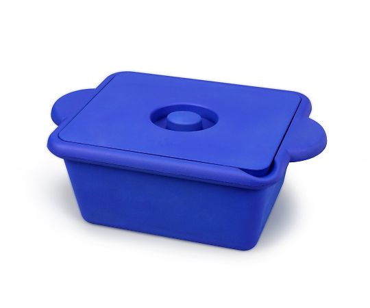 AS ONE 3-8579-03 Ice Bucket (With Lid And Handle) Square (Blue) 4L