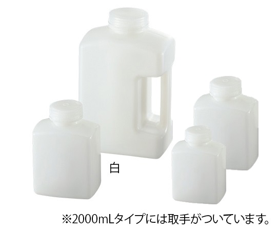 AS ONE 1-1778-01 583320 Square Bottle White 125mL