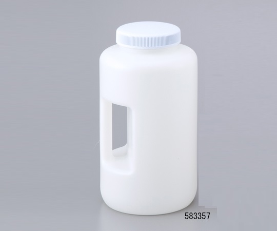 Chai nhựa 4L (HDPE, miệng rộng, tay cầm) AS ONE 1-1780-01 583357