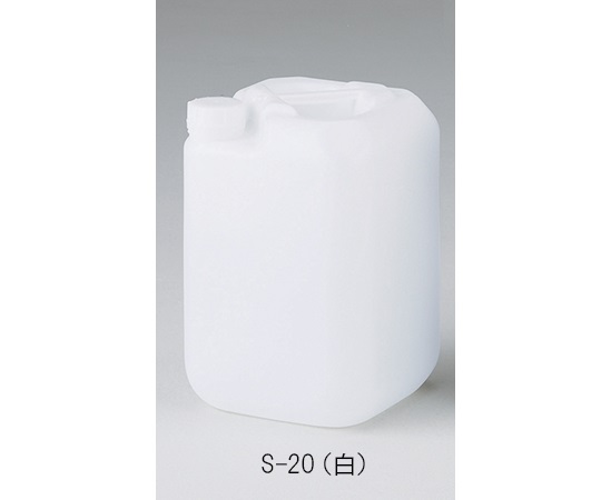 AS ONE 2-617-01 S-20 Square Bottle (White)