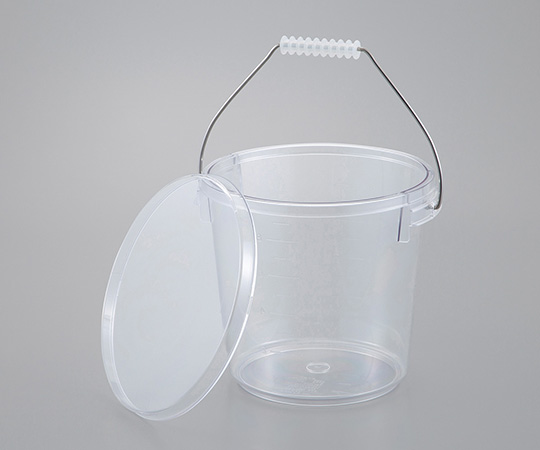 AS ONE 4-4015-02 Bucket with Polycarbonate Lid 10L