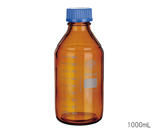 Chai thủy tinh (100mL, miệng vít, che chắn ánh sáng) SIMAX 2070H/100