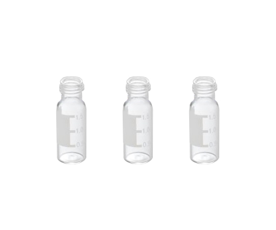 AS ONE 2-866-02 923-V Autosampler Vial (1.5mL, USP type1, Clear with label, 100 pcs)