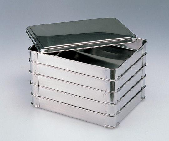 AS ONE 5-174-01 Stacking <span>Stainless Steel</span> Tray 5.0L (5 Stages with Lid) 410 x 310 x 230mm