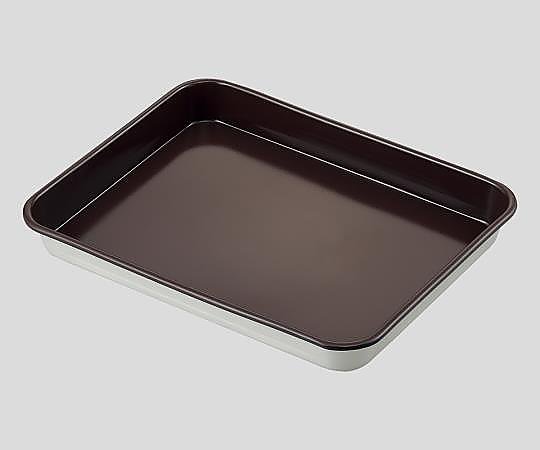 AS ONE 2-339-02 Size 2 Fluorine Coated Aluminum Tray, Size 274 x 350 x 37mm