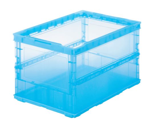 TRUSCO NAKAYAMA TSK-O50B Foldable Container Blue without Lid 52.7L, PP (polypropylene)