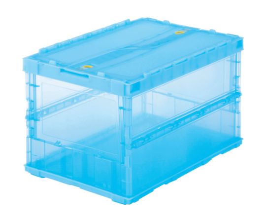 TRUSCO NAKAYAMA TSK-C50B Foldable Container Blue with Lid 51.3L, PP (polypropylene)