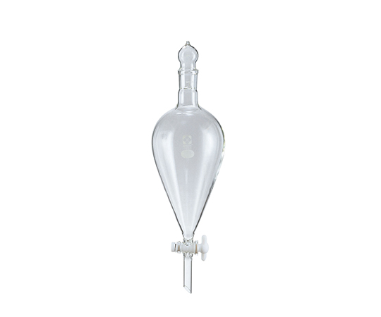 SIBATA SCIENTIFIC TECHNOLOGY 031240-1000 SPC Separatory Squibb Type Funnel with PTFE Cock 1000mL Borosilicate glass 1