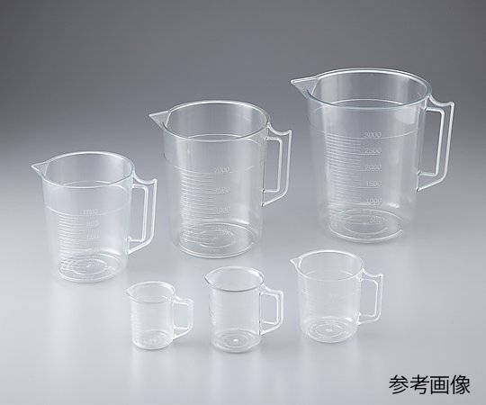 Cốc đo trong suốt PS (polystyrene) 500mL NIKKO (AS ONE 1-4623-14)