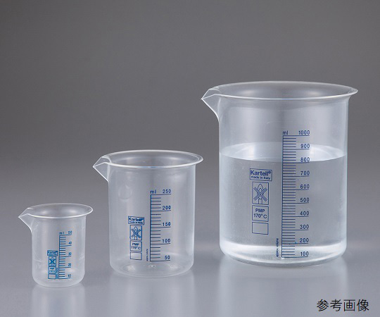 Kartell 0172800 PMP Beaker with Blue Tick Mark TPX(R) (polymethylpentene) 5000mL