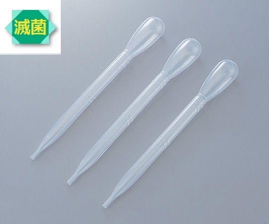 AS ONE 1-4656-01 Poly Dropper (Sterilized) (2mL, LDPE (low density polyethylene), 100 Pcs)