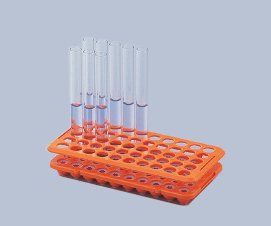 AS ONE 1-8533-02 H1018 Test Tube Rack φ16.5mm x 50 Pcs Orange PP (Polypropylene)